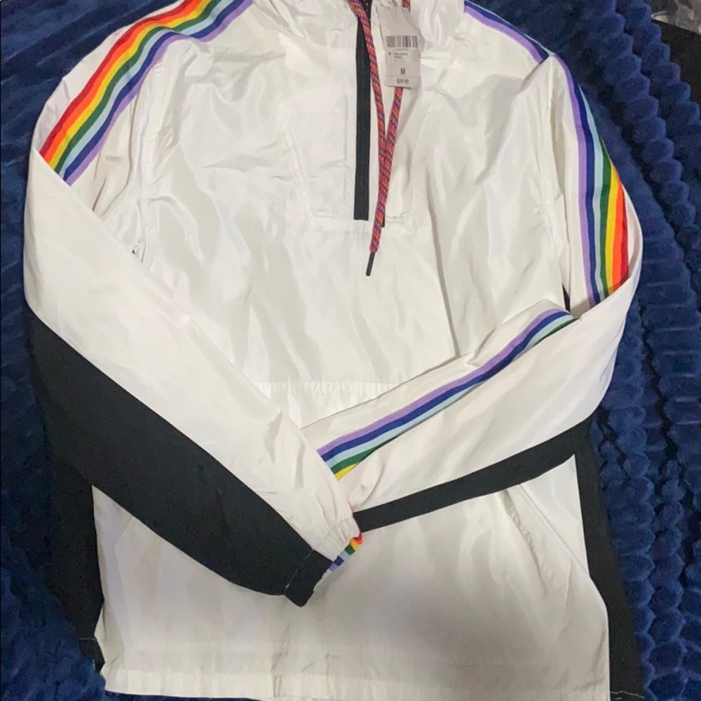 Half Zip Nylon Windbreaker
